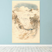 The Rhone Glacier. Switzerland Canvas Afdruk (Insitu (Houten vloer))