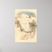 The Rhone Glacier. Switzerland Canvas Afdruk (Voorkant)