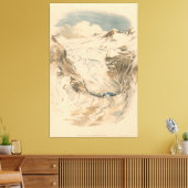 The Rhone Glacier. Switzerland Canvas Afdruk (Insitu (Woonkamer))