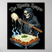 The Ricotta Reaper Funny Italian Halloween Lasagna Poster (Voorkant)