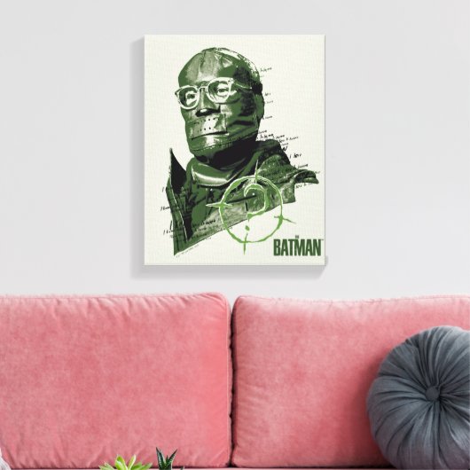 The Riddler Character Graphic Canvas Afdruk (Insitu (Woonkamer))