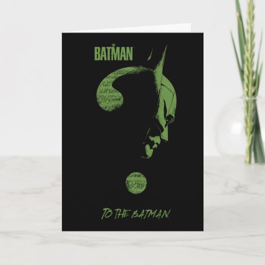 The Riddler "To The Batman" Question Mark Kaart (Voorkant)