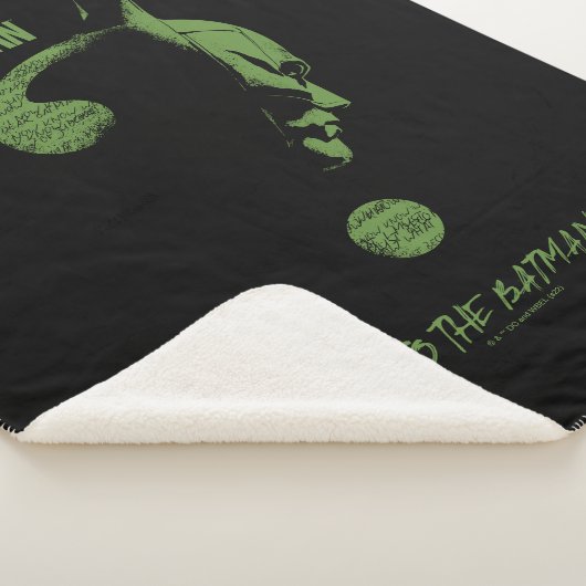 The Riddler "To The Batman" Question Mark Sherpa Deken (3/4)