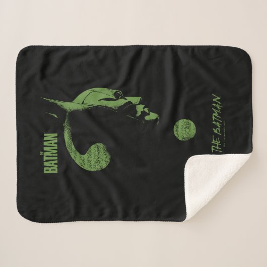 The Riddler "To The Batman" Question Mark Sherpa Deken (Voorkant (horizontaal))