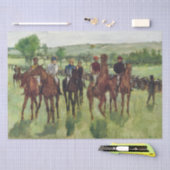 The Riders, van Edgar Degas, 1885 paarden jockeys Tissuepapier (Craft)