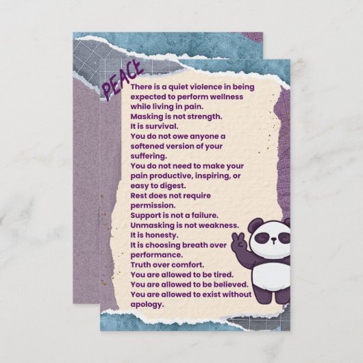 The Right to Unmask (Voorkant / Achterkant)