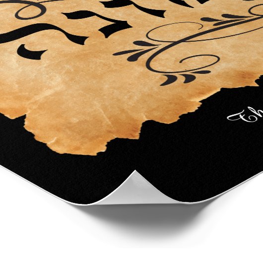 The righteous shall live by faith Emunah Art Print (Hoek)