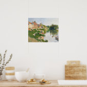 The River Bank, Petit-Andely, 1886 Poster (Keuken)