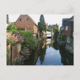 The River Stour at Canterbury ducking stool side Briefkaart