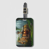 The River Workshop | Steampunk  Bagagelabel (Voorkant (verticaal))