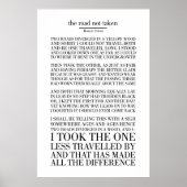 The Road No Foto van Robert Frost Poster (Voorkant)