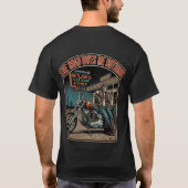 The Road Owes Me Nothing Biker T-Shirt (Achterkant)