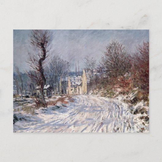 The Road to Giverny, Winter, 1885 Briefkaart (Voorkant)