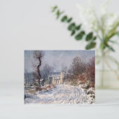The Road to Giverny, Winter, 1885 Briefkaart (Staand voorkant)