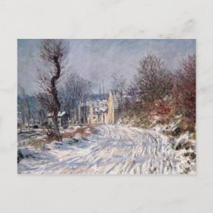 The Road to Giverny, Winter, 1885 Briefkaart