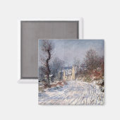 The Road to Giverny, Winter, 1885 Magneet (Voorkant / Achterkant)