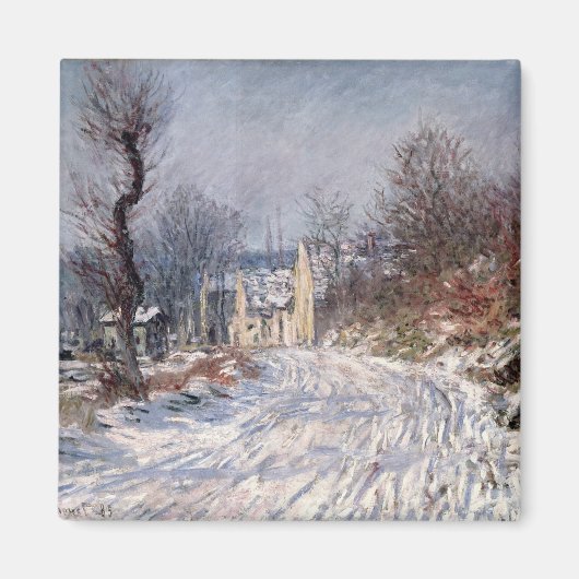 The Road to Giverny, Winter, 1885 Magneet (Voorkant)