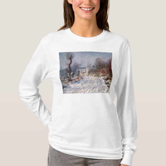 The Road to Giverny, Winter, 1885 T-shirt (Voorkant)