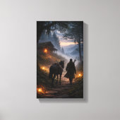 The Road to the Quiet Light Canvas Afdruk (Voorkant)