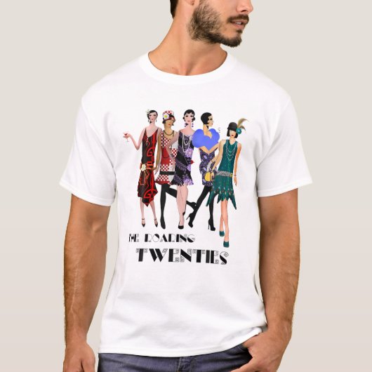 The Roaring Twenties Flapper Girls T-shirt (Voorkant)