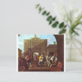 The Roast Beef of Old England van William Hogarth Briefkaart (Staand voorkant)