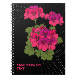 The 'Robyn Hannah' Stellar Pelargonium Pop Art Notitieboek