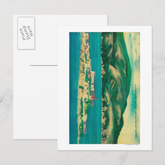 The Rock, Alcatraz Island en San Francisco Briefkaart (Voorkant / Achterkant)