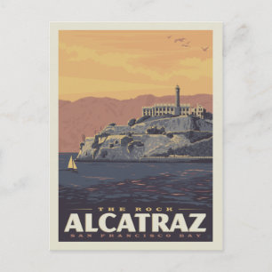 The Rock Alcatraz   San Francisco Bay Briefkaart