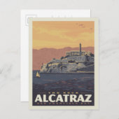 The Rock Alcatraz | San Francisco Bay Briefkaart (Voorkant / Achterkant)