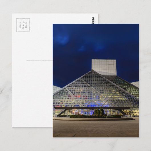 The Rock and Roll Hall of Fame in Dusk Briefkaart (Voorkant / Achterkant)