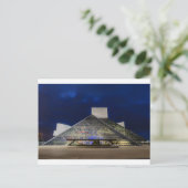 The Rock and Roll Hall of Fame in Dusk Briefkaart (Staand voorkant)