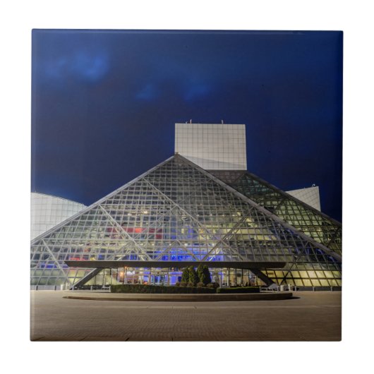 The Rock and Roll Hall of Fame in Dusk Tegeltje (Voorkant)