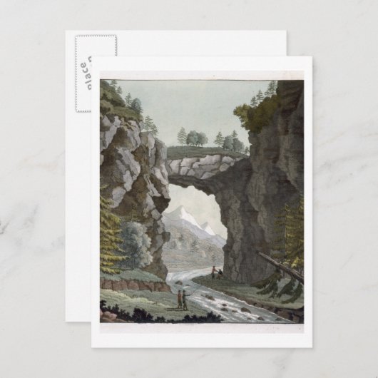 The Rock Bridge, Virginia, van Le Costume Ancien Briefkaart (Voorkant / Achterkant)