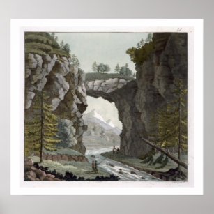The Rock Bridge, Virginia, van Le Costume Ancien Poster