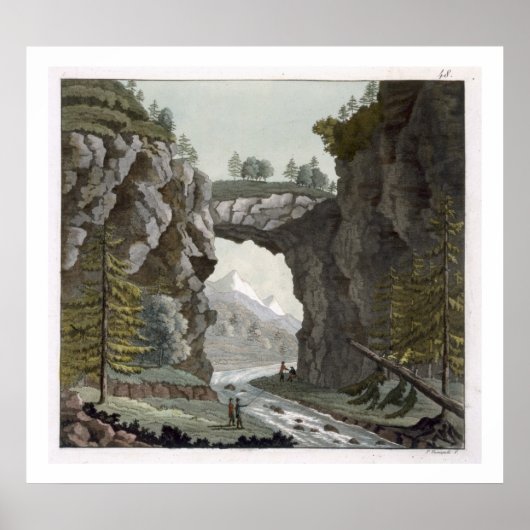 The Rock Bridge, Virginia, van Le Costume Ancien Poster (Voorkant)