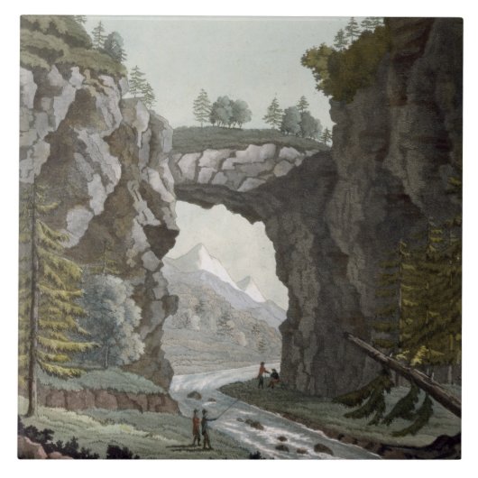The Rock Bridge, Virginia, van Le Costume Ancien Tegeltje (Voorkant)