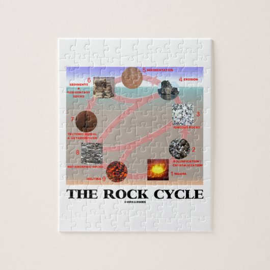 The Rock Cycle (Geology Earth Science) Legpuzzel (Verticaal)