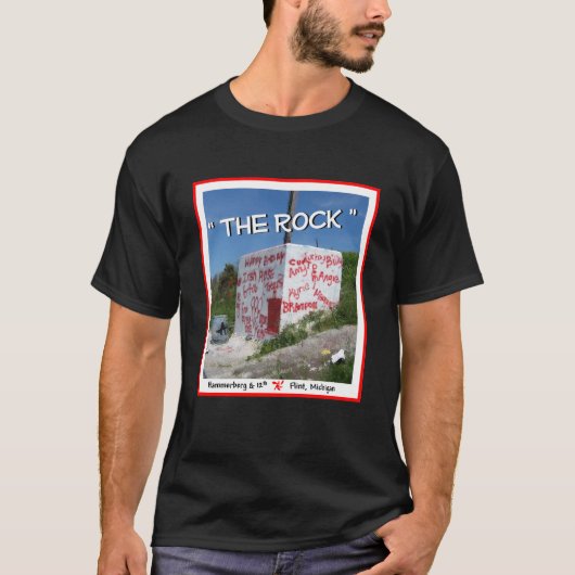"The Rock" — Flint, Michigan T-shirt (Voorkant)