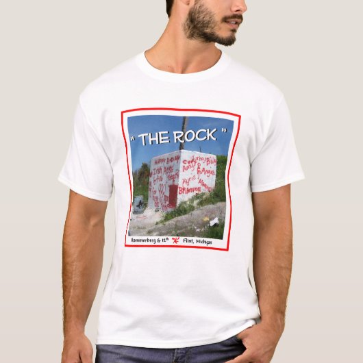 "The Rock" Flint Michigan T-shirt (Voorkant)