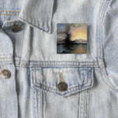 The Rock of Salvation, 1837 (olie op canvas) Vierkante Button 5,1 Cm (In situ)
