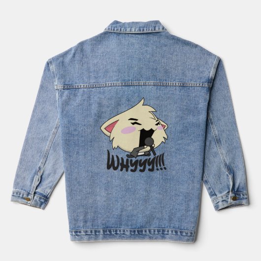 The Rock Star Cat - Whyyyyy Denim Jacket (Achterkant)