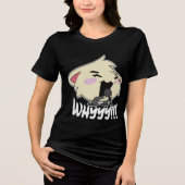 The Rock Star Cat - Whyyyyy Tri-Blend Shirt (Voorkant)