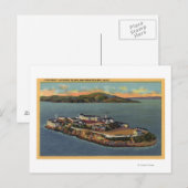 "The Rock", Uitzicht van Alcatraz Island Briefkaart (Voorkant / Achterkant)