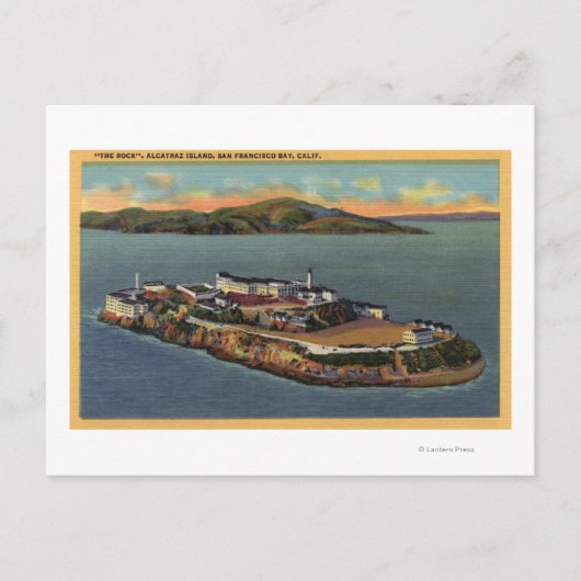 "The Rock", Uitzicht van Alcatraz Island Briefkaart (Voorkant)