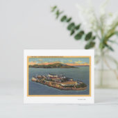 "The Rock", Uitzicht van Alcatraz Island Briefkaart (Staand voorkant)