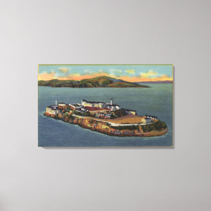 "The Rock", Uitzicht van Alcatraz Island Canvas Afdruk