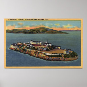 "The Rock", Uitzicht van Alcatraz Island Poster