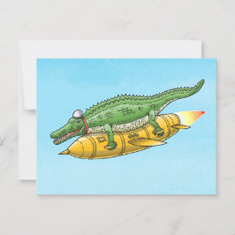 The Rocket Crocodile Briefkaart