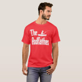 The Rodfather Funny Fishing Dad Gift gift gift vin T-shirt (Voorkant volledig)
