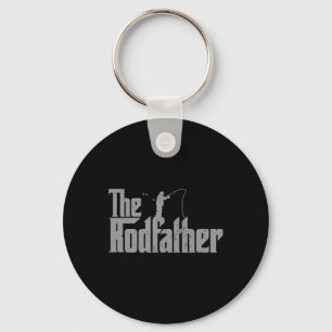 The Rodfather Funny Vist geliefde Rod Fish Dad Fis Sleutelhanger